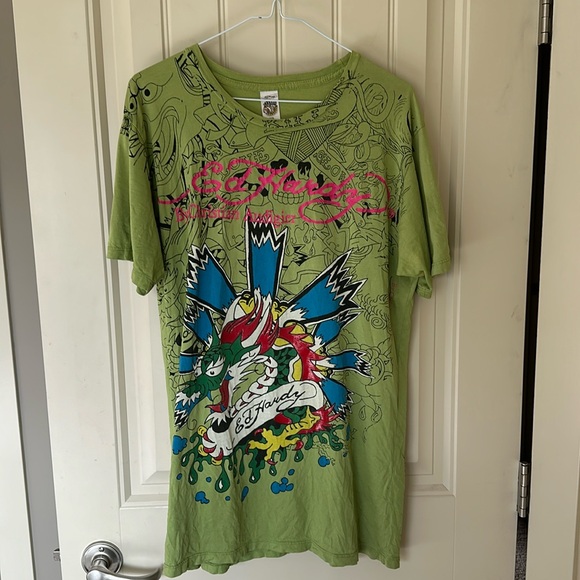 Ed Hardy by Christian audigier size large top - Picture 1 of 4
